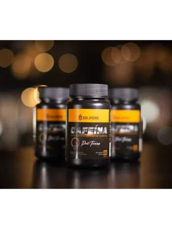 Cafeína 60 Caps – 200mg – Termogênico – 100% Pura – Soldiers Nutrition