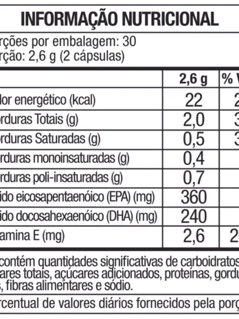 Ômega 3 – 60 Caps – 1000mg (MEG 3) – Soldiers Nutrition