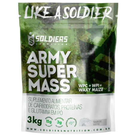 Hipercalórico Army Super Mass 3Kg - 100% Importado - Soldiers Nutrition - Imagem 8