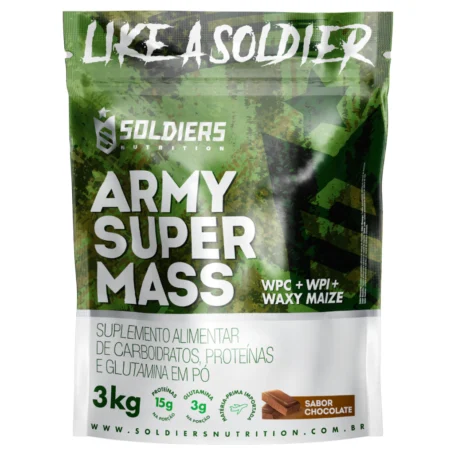 Hipercalórico Army Super Mass 3Kg - 100% Importado - Soldiers Nutrition - Imagem 4