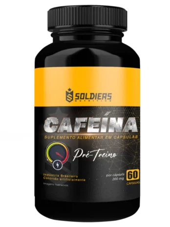 Cafeína 60 Caps – 200mg – Termogênico – 100% Pura – Soldiers Nutrition