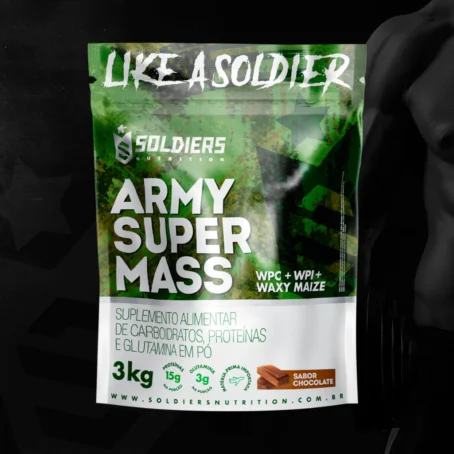 Hipercalórico Army Super Mass 3Kg - 100% Importado - Soldiers Nutrition - Imagem 5