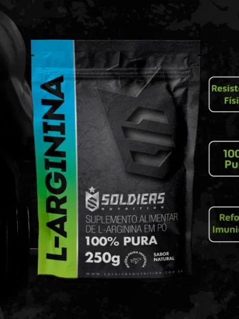 Arginina 250g – 100% Puro Importado – Soldiers Nutrition