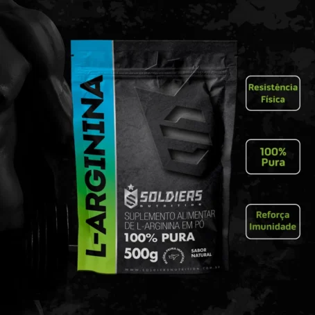 Arginina 500g - 100% Puro Importado - Soldiers Nutrition - Imagem 2