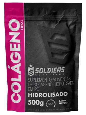 Colágeno Hidrolisado Tipo 1 – 500g – 100% Puro Importado – Soldiers Nutrition