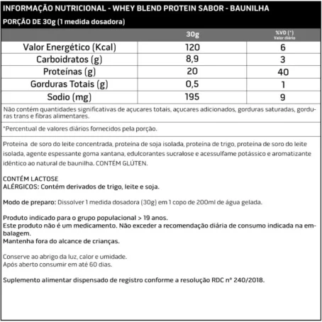 Whey Blend Protein Concentrado e Isolado sabor chocolate - 900g - Soldiers Nutrition - Imagem 3
