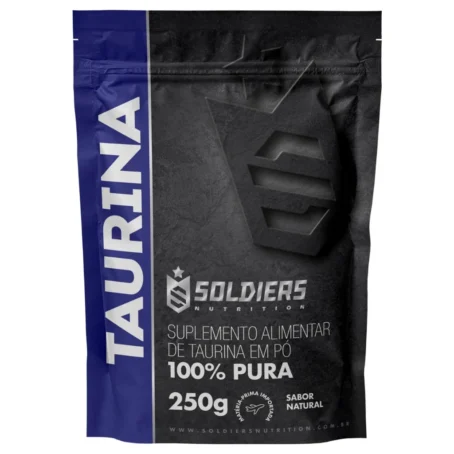 L-Taurina 250g - 100% Pura Importada - Soldiers Nutrition