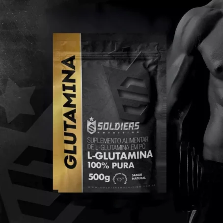 L-Glutamina 500g - 100% Pura Importada - Soldiers Nutrition - Imagem 2