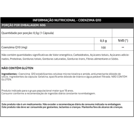 Coenzima Q10 - 60 Cápsulas 100mg - Soldiers Nutrition - Imagem 2