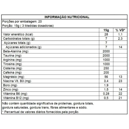 Pré Treino Evolution 300g - Soldiers Nutrition (Melancia) - Imagem 2