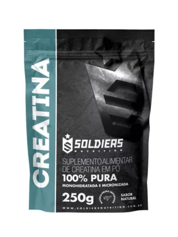 Creatina Monohidratada 250g – 100% Pura Importada – Soldiers Nutrition