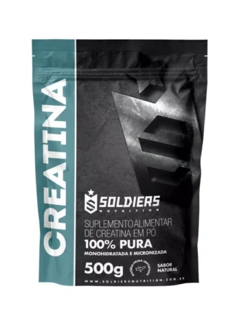 Creatina Monohidratada 500g – 100% Pura Importada – Soldiers Nutrition