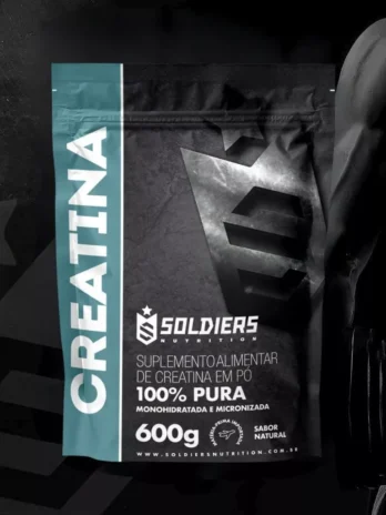Creatina Monohidratada 600g – 100% Pura Importada – Soldiers Nutrition