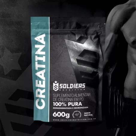 Creatina Monohidratada 600g - 100% Pura Importada - Soldiers Nutrition - Imagem 2