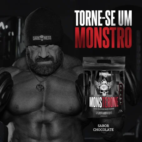 Monsterone 3kg Darkness - Nutrição Completa com Proteínas e Carboidratos para Hipertrofia e Recuperação - Imagem 6