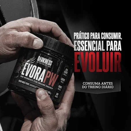 Evora Pré-Treino 150g Darkness - Cafeína e Taurina para Treinos Mais Intensos e Desempenho Máximo - Imagem 4