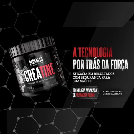 Creatina Darkness Monohidratada 300g - Potência, Resistência e Recuperação Muscular para Melhor Performance - Imagem 4