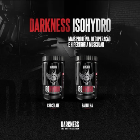 Darkness Iso Hydro Clean Whey Protein Aumento de Força e Recuperação Muscular Baixo Teor de Sódio 900g - Imagem 2