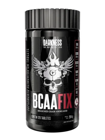 Darkness BCAA Fix 4500mg de Aminoácidos Essenciais por Dose Suporte Nutricional Avançado – 120 Tabletes