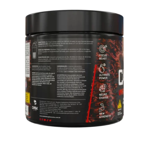 Pré-Treino Carnage Underground Pre Workout 450g Dark Lab - Imagem 4