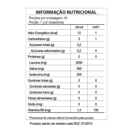 BCAA 4:1:1 - AMINOÁCIDOS - 280G - Imagem 2
