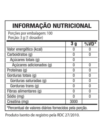 CREATOR – CREATINA MONOHIDRATADA – 300G