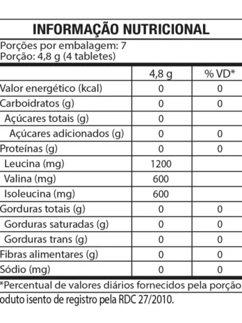 BCAA 2400 – AMINOÁCIDOS – 30 TABLETS