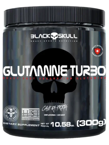 GLUTAMINE TURBO CAVEIRA PRETA – GLUTAMINA – 300G
