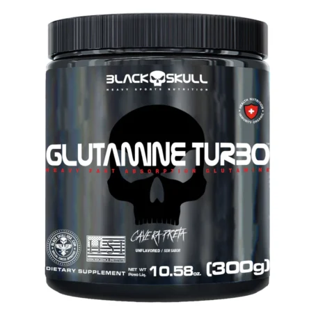 GLUTAMINE TURBO CAVEIRA PRETA - GLUTAMINA - 300G