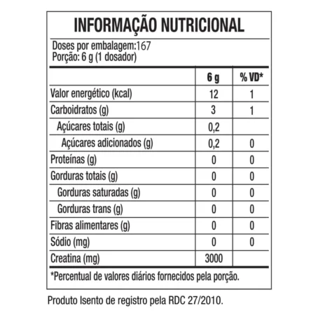 CREATINE TURBO REFIL - 1KG - Imagem 2