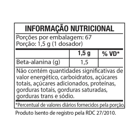BETA-ALANINE BLACK SKULL - 100G - Imagem 2