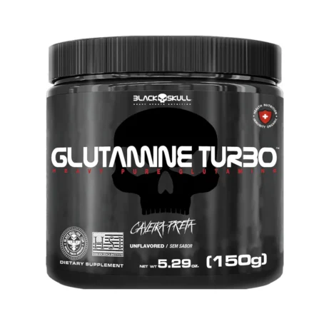 GLUTAMINE TURBO CAVEIRA PRETA - GLUTAMINA - 150G
