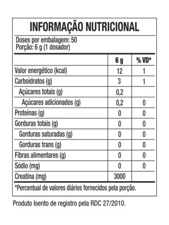 CREATINE TURBO – REFIL 300G