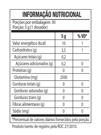GLUTAMINE TURBO CAVEIRA PRETA – GLUTAMINA – 150G