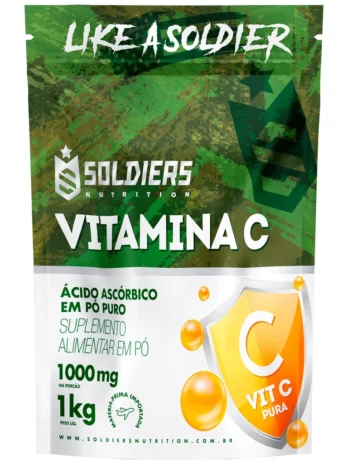 Vitamina C em Pó – Ácido Ascórbico 1Kg – 100% Puro Importado – Soldiers Nutrition