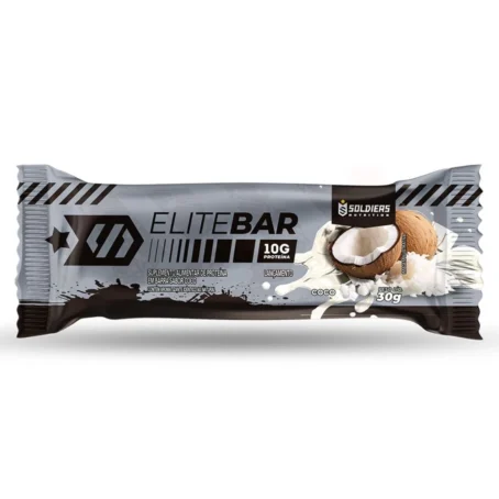 Kit: Elitebar 30g Barra De Proteína 6 UN sabor coco -Soldiers Nutrition