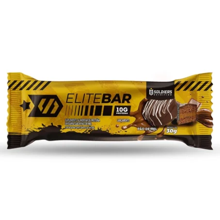 Elitebar 30g Barra De Proteína CX 12 UN Pão de Mel-Soldiers Nutrition - Imagem 3