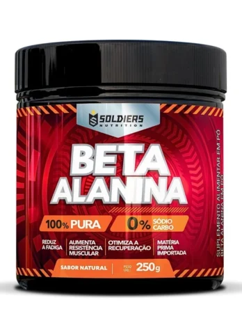 Beta Alanina 250g – 100% Pura Importada – Soldiers Nutrition