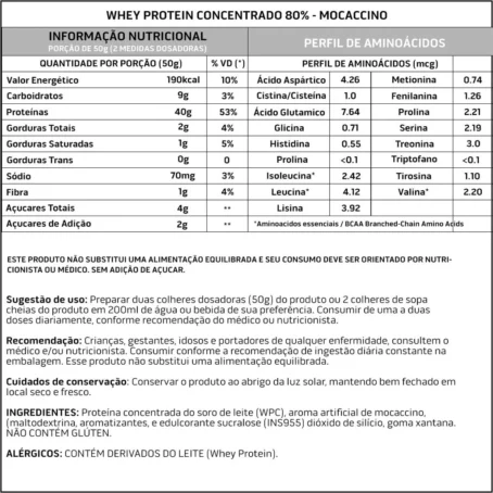 Elite Pro Whey Protein Concentrado 80% sabor Mocaccino- 1kg - Soldiers Nutrition - Imagem 3
