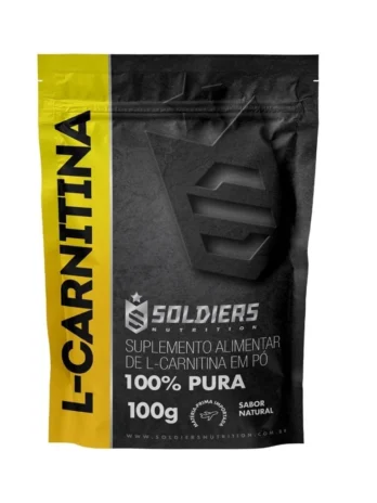 L – Carnitina 100g 100% Puro Importado – Soldiers Nutritions