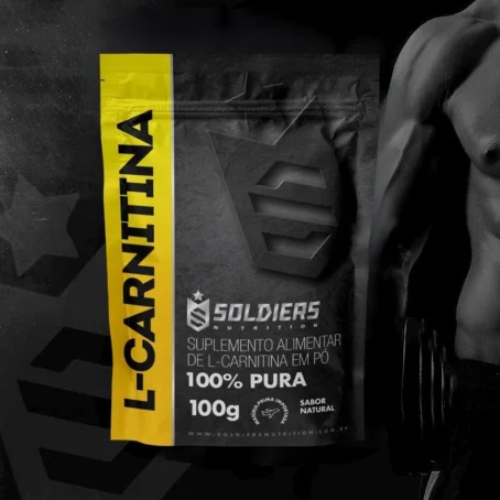 L - Carnitina 100g 100% Puro Importado - Soldiers Nutritions - Imagem 3
