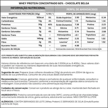 Whey Protein Concentrado 1kg Chocolate- 100% Importado - Soldiers Nutrition - Imagem 2